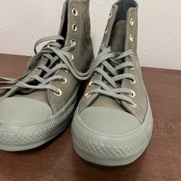 CHUCK TAYLOR ALL STAR BLOCKED NUBUCK HI DARK STUCCO/RIVER ROCK - Picture 5 of 6